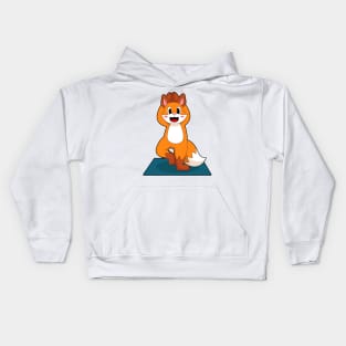 Fox Yoga Meditation Kids Hoodie